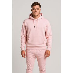 Madison Supply Peach Sports Sweatpants & Hoodie Tracksuit  Mens Size Medium